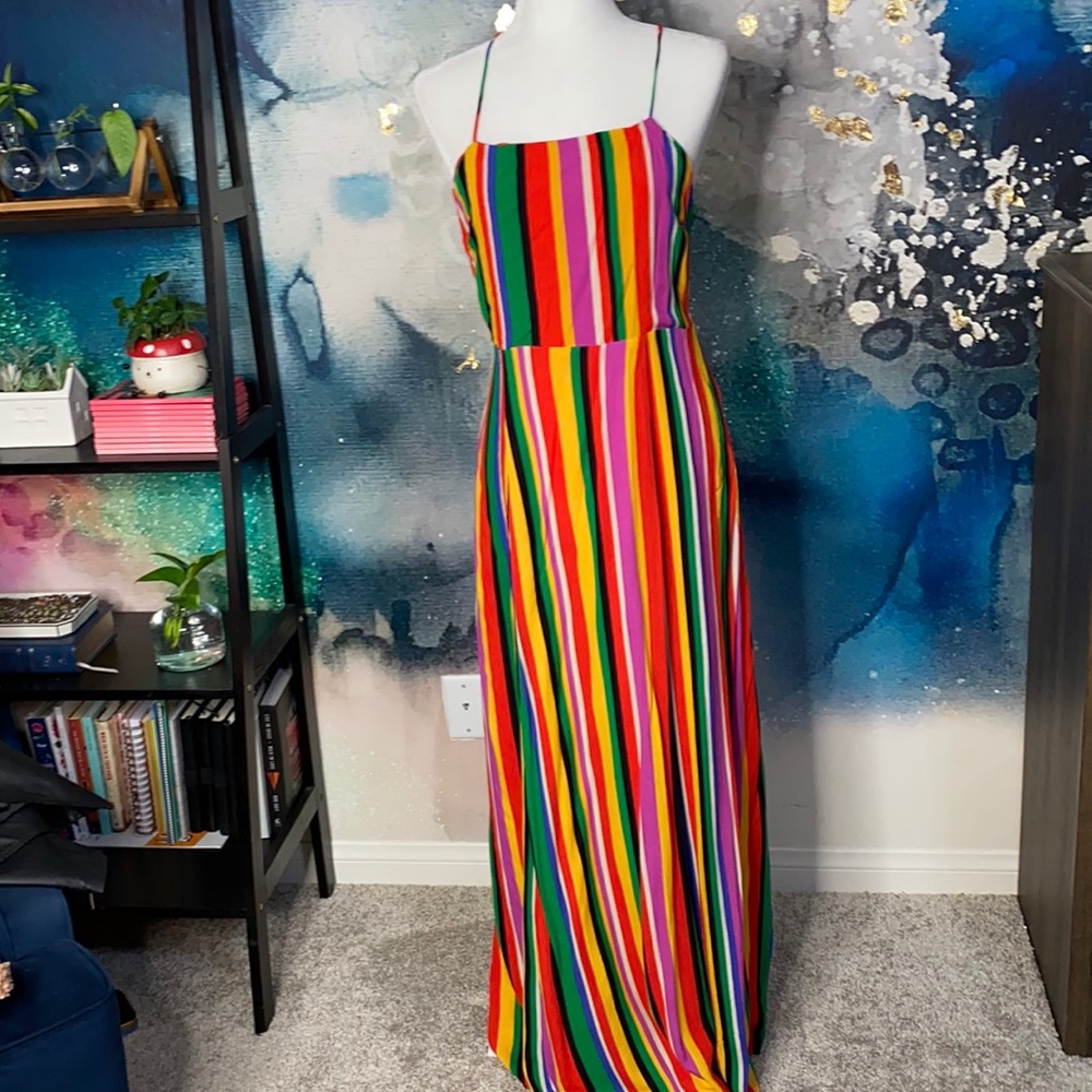 Striped maxi dress